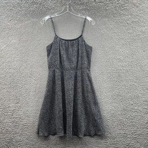 Ann‎ Taylor LOFT Dress Women's XS Black Spaghetti Strap Babydoll Dress